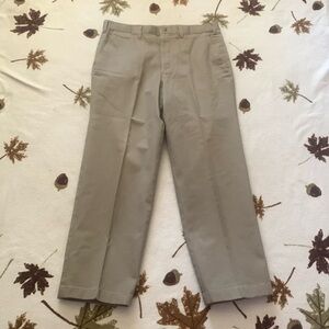 Men’s denim dress/ casual pants with gold plated zipper and metal button.